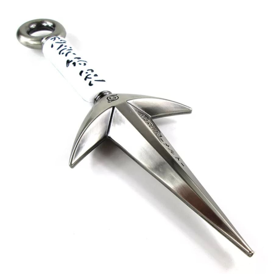 Metallic star-shaped pendant with engraved text on a white background